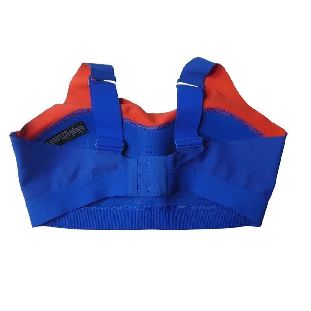 Reebok Blue Medium Impact Sports Bra Womens L/XL